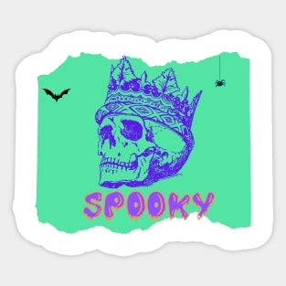 Spooky skull Sticker